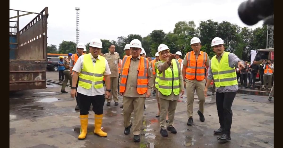 Gubernur DKI Jakarta Pramono Anung saat berada di Pelabuhan Tanjung Priok, Jakarta Utara, Senin (23/2/2026). [Jakarta Hype]