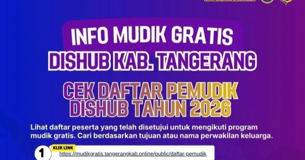 Bupati Tangerang Berencana Tambah Kuota Mudik Gratis 2026 (Foto: Dok. Dishub Kabupaten Tangerang)