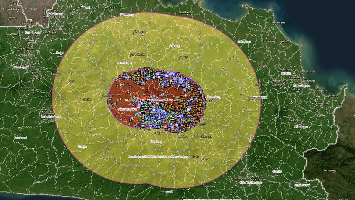 Foto: Atlas Siaga Sesar Lembang. (Dok Biro Pemerintahan dan Otonomi Daerah Provinsi Jawa Barat)
