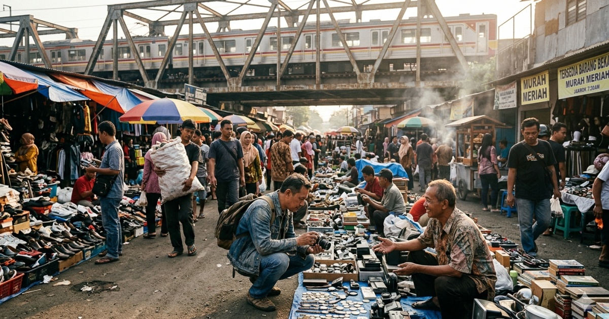 Surga Tersembunyi di Jembatan Item Jatinegara: Mengapa Pasar Loak Terbesar Jakarta Ini Tak Pernah Kehilangan Pesonanya?