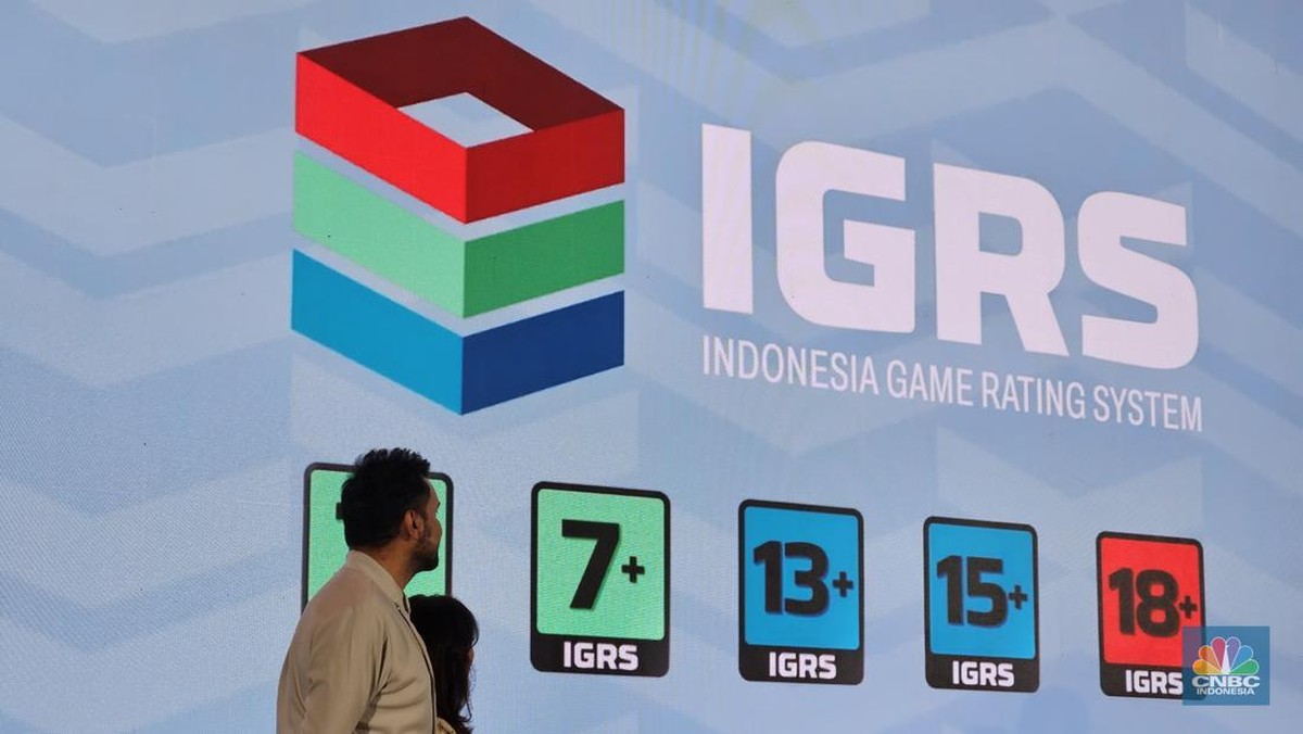 Foto: Kementerian Komunikasi dan Digital (Komdigi) resmi mengumumkan peluncuran Indonesia Game Rating System (IGRS) di Bali, Sabtu (11/10/2025). (CNBC Indonesia/Intan Rakhmayanti Dewi)