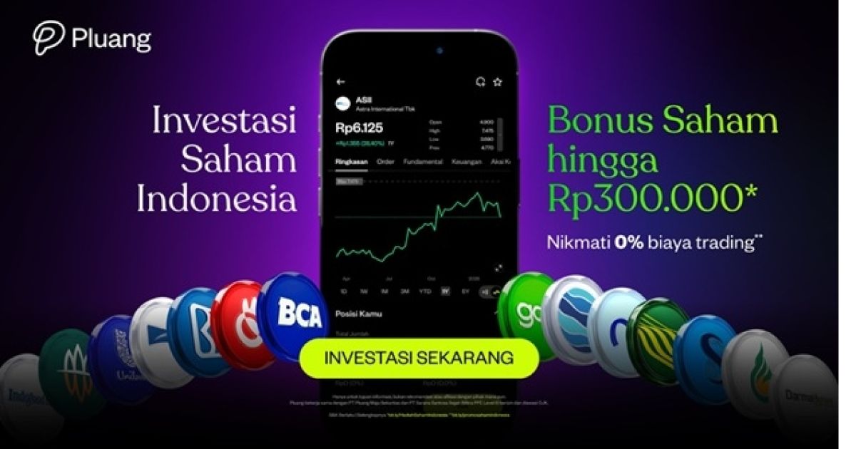 Pluang resmi meluncurkan fitur Saham Indonesia yang mengintegrasikan 950+ emiten BEI dengan aset global. [Foto: ist]