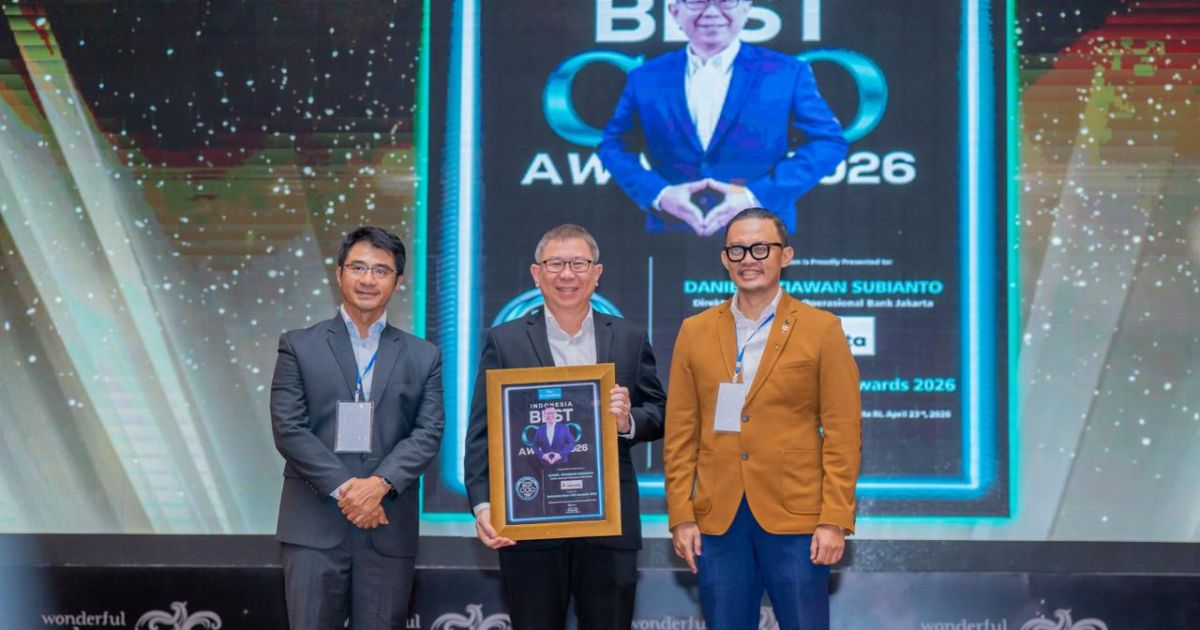 Bank Jakarta meraih penghargaan Indonesia 50 Best CEO & COO Awards 2026. [Foto: ist]