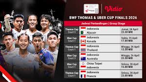 Siaran Langsung Eksklusif: Indonesia Hadapi Tantangan Berat di Fase Grup Thomas & Uber Cup 2026 Denmark