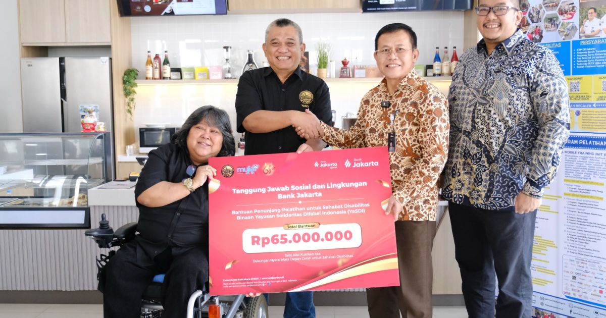 HUT ke-65, Bank Jakarta Beri Bantuan Pelatihan bagi Sahabat Disabilitas!