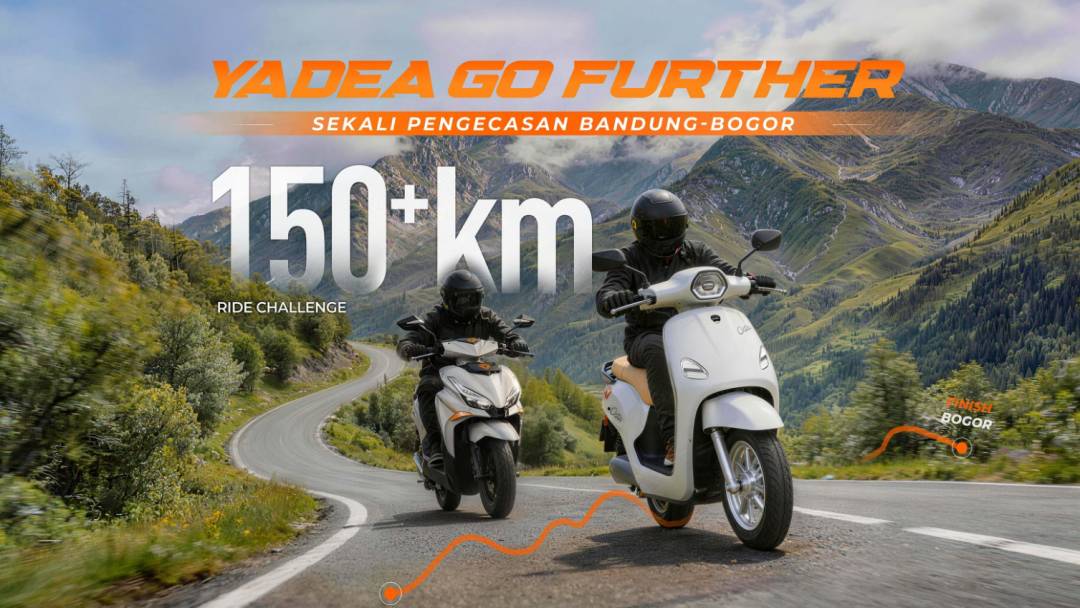 Yadea Tantang Jarak Tempuh 150 Km Sekali Isi Daya: Uji Nyata Performa Baterai Motor Listrik
