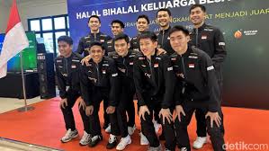 Tim Thomas Cup Indonesia ditargetkan masuk final, namun malah gugur di fase grup. Foto: Mercy Raya/detikcom