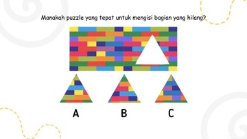 Tugasnya sederhana, temukan potongan corak yang paling pas agar motif ini kembali sempurna. Foto: Daffa/detikHealth