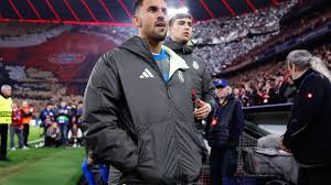 Ceballos durante su suplencia frente al Bayern en el Allianz Arena.