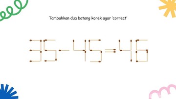 Asah Ketajaman Otak: Tantangan Korek Api untuk Membentuk Kata 