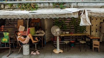 Suasana di Bangkok, Thailand, di tengah panas ekstrem. (Foto: Bloomberg via Getty Images/Bloomberg)