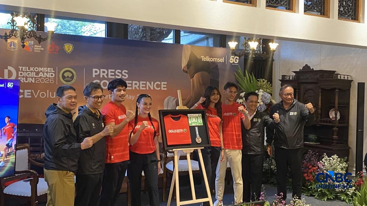 Foto: Direktur Marketing Telkomsel Lionel Chng saat konferensi pers, Selasa (5/5/2026). (CNBC Indonesia/Novina Putri Bestari)