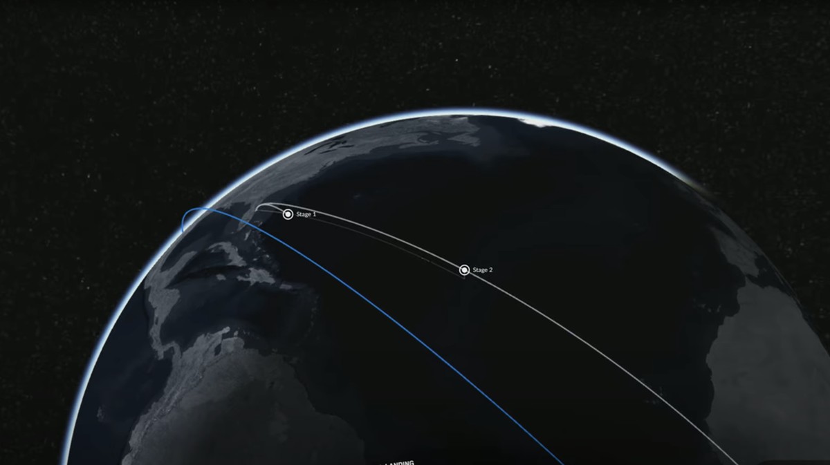 Foto: Satelit Republik Indonesia (Satria)-1 telah meluncur. (YouTube/SpaceX)