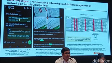 Konferensi pers kematian dokter internship. Foto: Nafilah Sri Sagita K/detikHealth