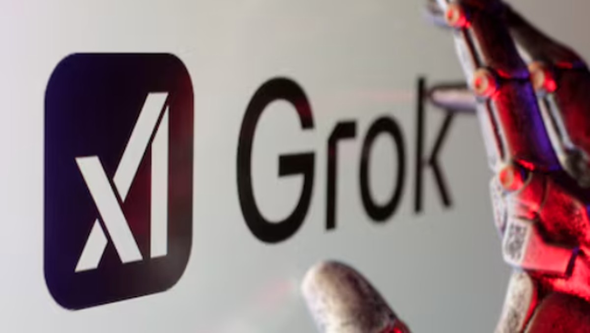 Foto: Logo xAI dan Grok. (REUTERS/Dado Ruvic/Illustration/File Photo)