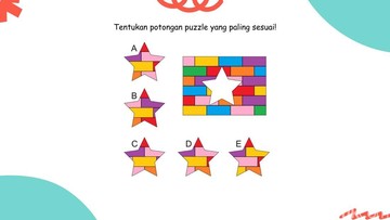 Coba amati tumpukan puzzle penuh warna ini. Ada bagian yang hilang di tengahnya. Potongan mana yang cocok? (Daffa Ghazan/detikHealth)