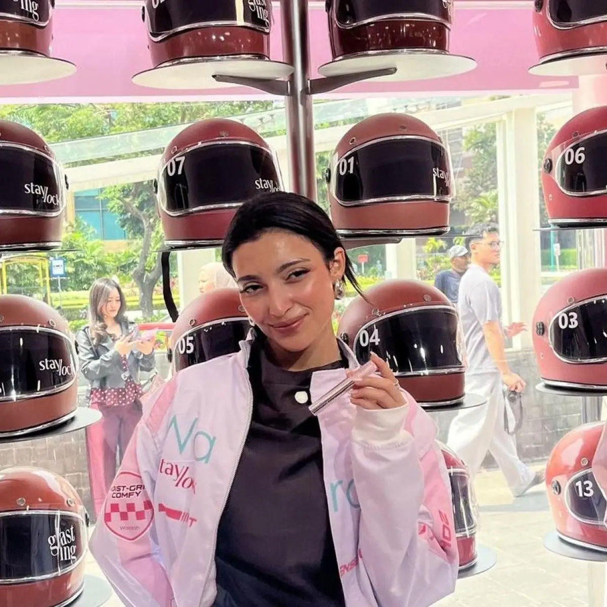 Amna Al Qubaisi datang ke Jakarta sebagai brand ambassador Wardah. Foto: Dok. Gresnia/Wolipop.