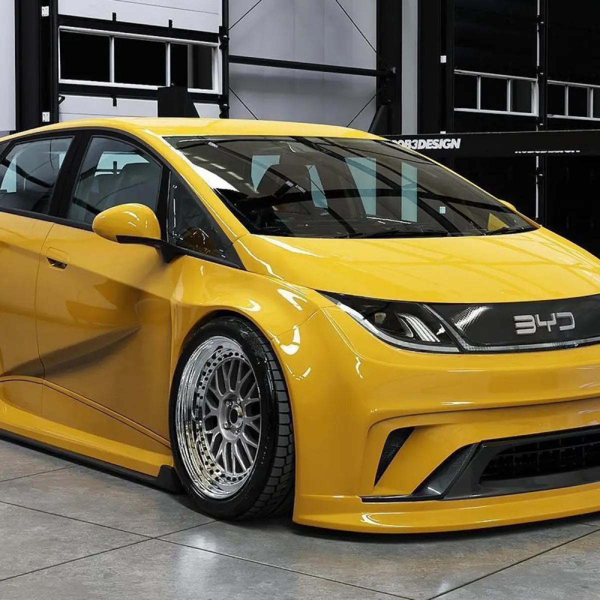Modifikasi digital BYD Dolphin dari Rob3rtdesign(Dok. @rob3rtdesign)