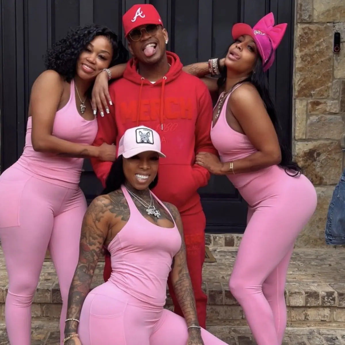 Ne-Yo dan ketiga kekasihnya Foto: dok. Instagram Ne-Yo