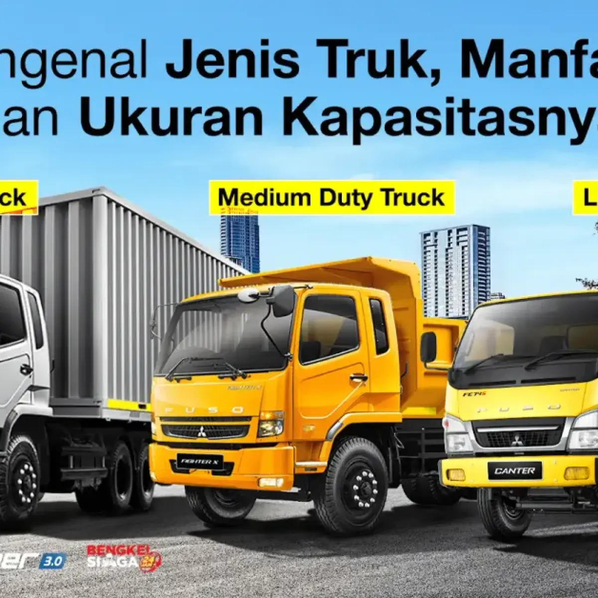 truk angkutan barang di jalan (Foto: Ktbfuso)
