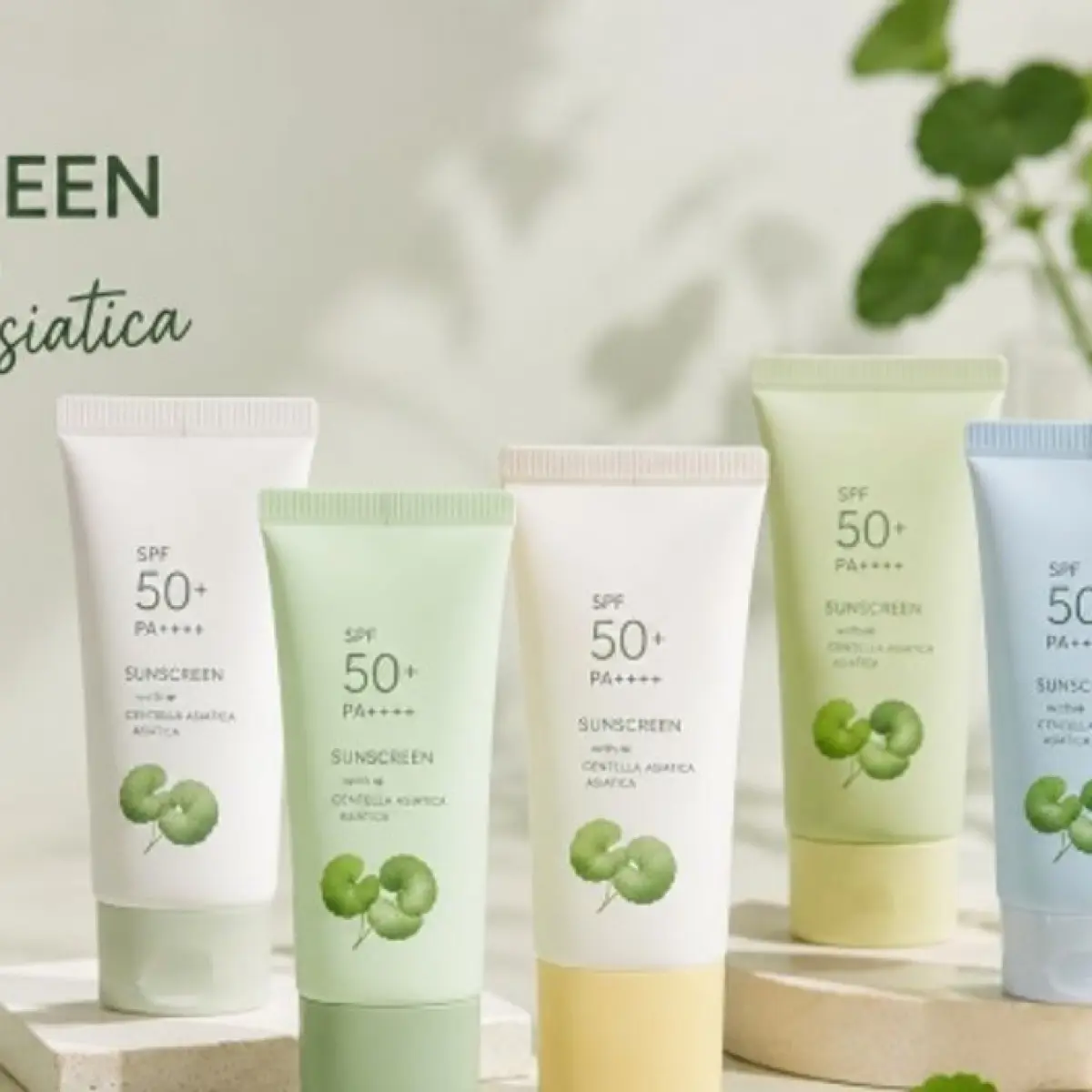 Ilustrasi sunscreen mengandung centella asiatica [ChatGPT]