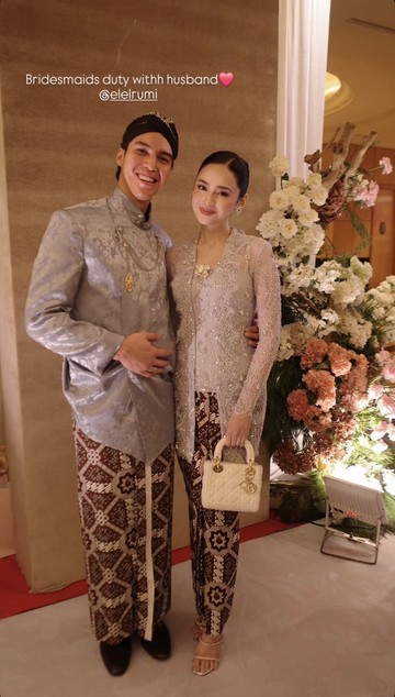 Momen Kompak Syifa Hadju dan El Rumi Tampil Serasi sebagai Pendukung Pengantin di Pernikahan Sahabat
