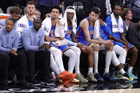 On Sunday, the Oklahoma City Thunder didn't look as deep as they used to. Alex Slitz / Getty Images