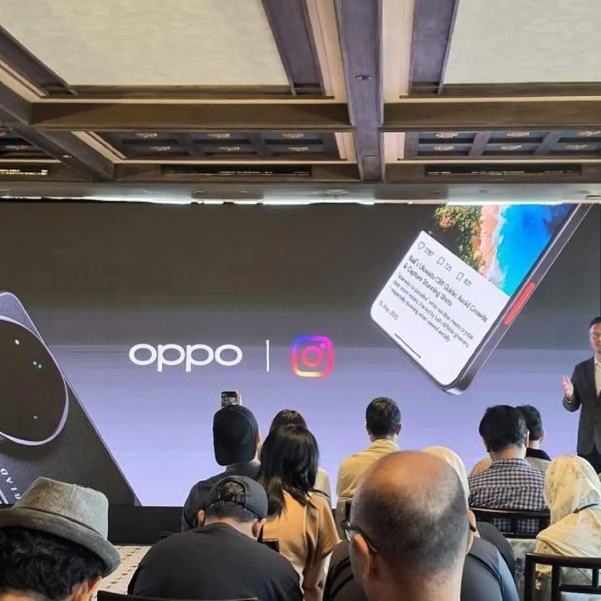 Oppo Janjikan Upload Video ke Instagram Lebih Mulus Tak Pecah. Foto: Adi FR/detikINET