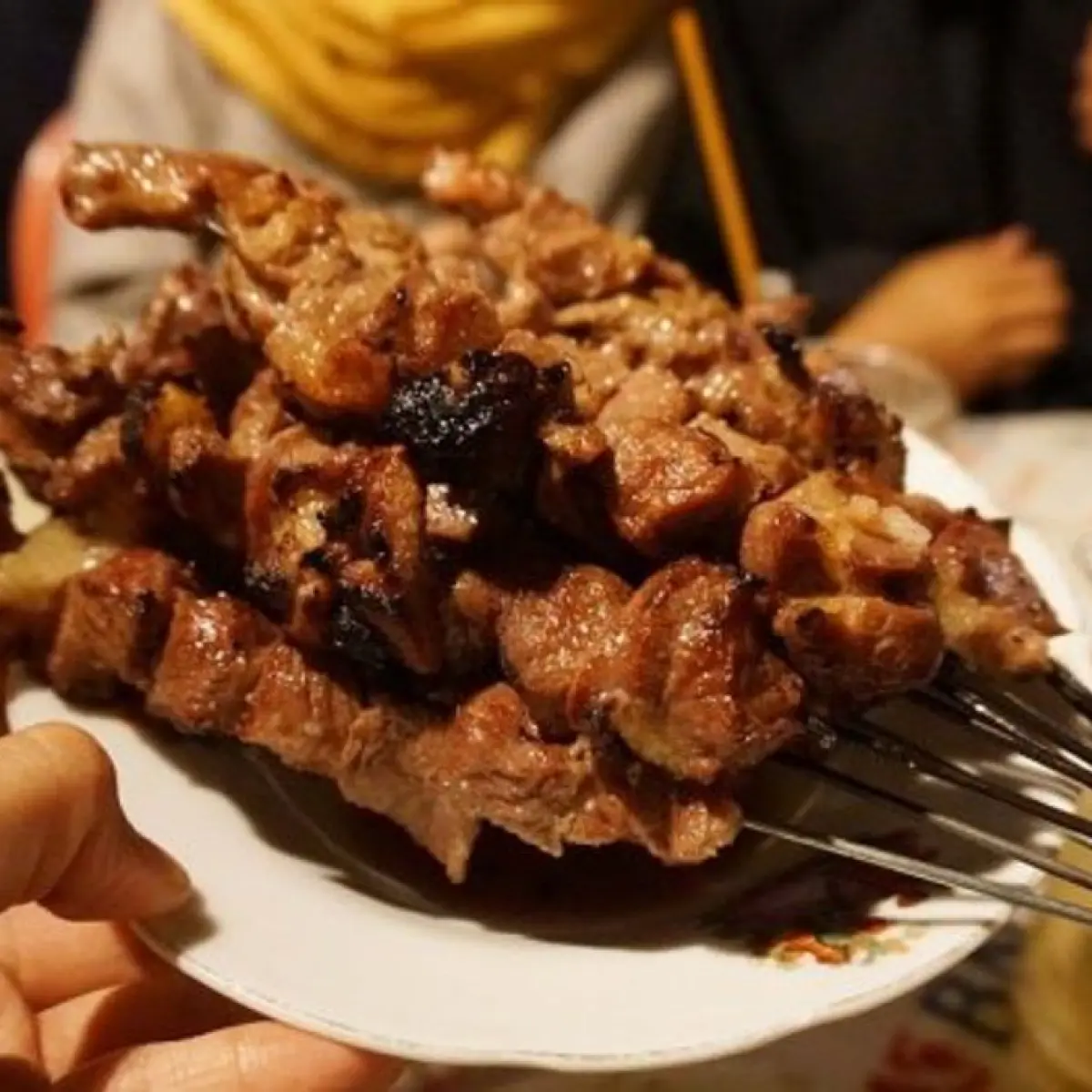 Ilustrasi sate olahan daging kambing - (Pixabay/saesherra)