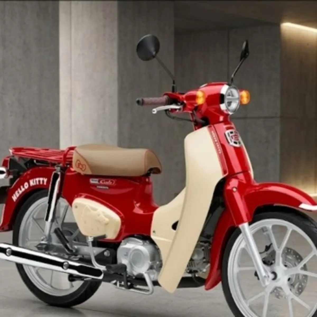 Inspirasi Modifikasi Honda Super Cub Klasik: Mengadopsi Sentuhan Eksklusif Edisi Khusus Hello Kitty