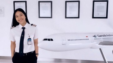 Capt Tania Artawidjaya, pilot Garuda Indonesia (Instagram @taniawidjaya)