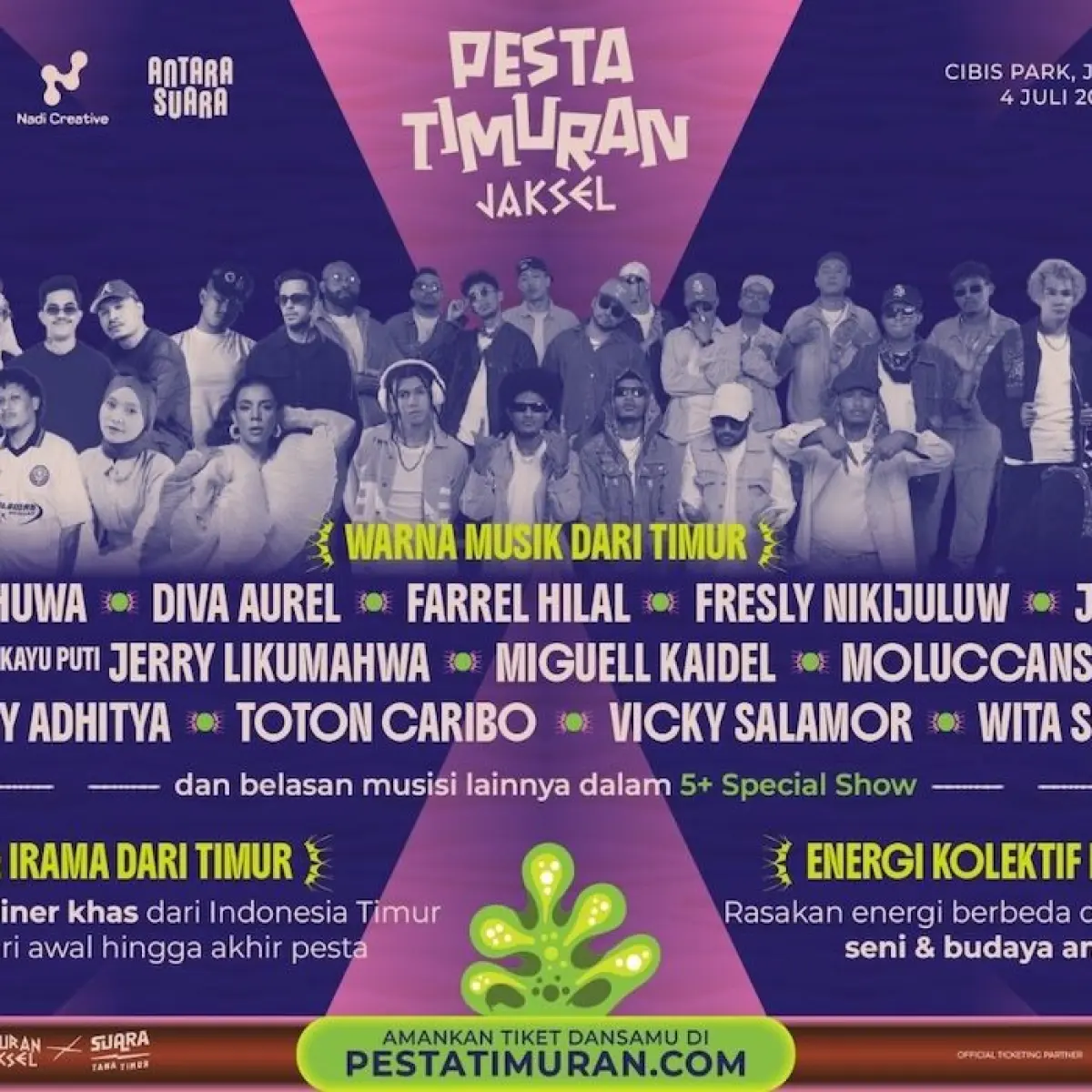 Penjualan tiket General Sales Pesta Timuran Jaksel resmi dibuka.(Dok. NADI Creative)