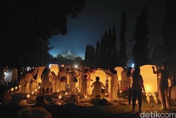 Perayaan Waisak di Candi Borobudur (Syanti Mustika/detikTravel)