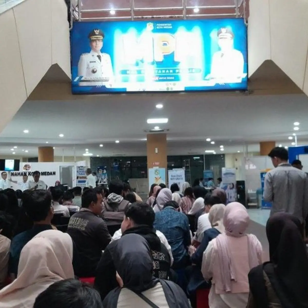 Foto: Suasana Medan Rabu Walk-In Interview. (Rechtin Hani Ritonga/detikSumut)