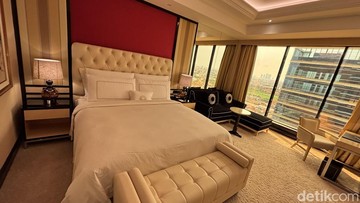 Kamar mewah di The Trans Luxury Hotel Surabaya (Aprilia Devi/detikJatim)