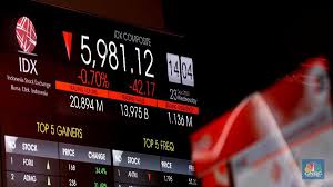 Foto: Layar monitor menampilkan pergerakan Indeks Harga Saham Gabungan (IHSG) pada perdagangan saham. (CNBC Indonesia/ Tri Susilo)