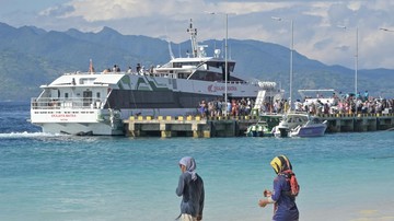 Gili Trawangan yang indah itu, lautnya tercemar E. coli (Ahmad Subaidi/Antara)
