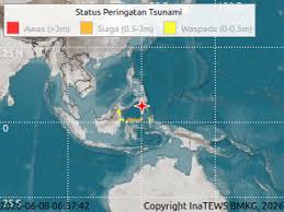 Guncangan Dahsyat Magnitudo 7,7 Guncang Perairan Sulawesi Utara, Pusat Gempa di Dekat Tahuna