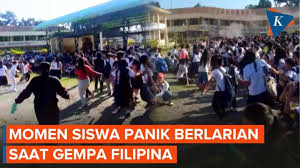 Momen Genting: Detik-Detik Kepanikan Siswa Filipina Saat Gempa Dahsyat Magnitudo 7,7 Mengguncang