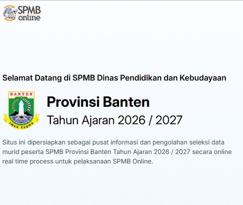 SPMB Banten 2026. DOK