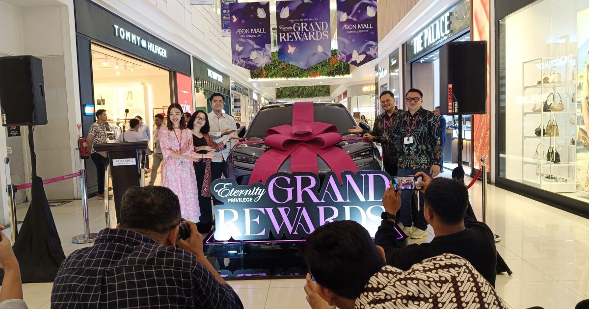 Rayakan HUT ke-11, AEON Mall BSD City gelar program Eternity Privilege Grand Rewards dengan hadiah utama mobil listrik BYD Sealion 7. (Foto: JakartaHype.com)