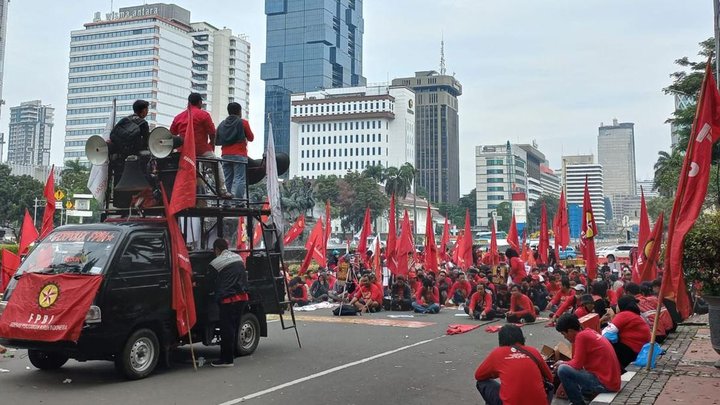 Ilustrasi: Antisipasi Aksi Mahasiswa di Bundaran HI: Polisi Siapkan Skema Pengalihan Arus Lalu Lintas
