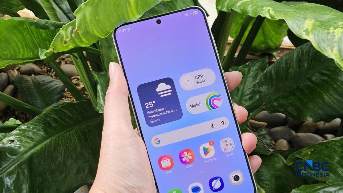 Foto: Samsung Galaxy A57. (CNBC Indonesia/Intan Rakhmayanti)