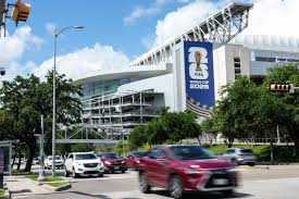 Houston Stadium, previously known as NRG Stadium, is seen displaying FIFA World Cup 2026 logos and signage.Jacob Lujan/Houston Chronicle