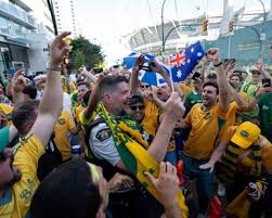 Australia players warm up before the Socceroos’ World Cup Group D match against Turkey in Vancouver. Follow live updates and scores from the AUS vs TUR Fifa World Cup 2026 Group D match. Photograph: Abbie Parr/AP