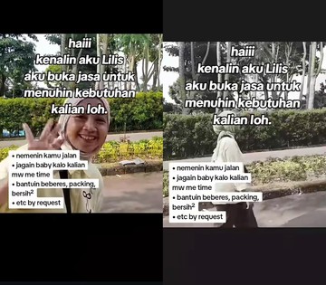 Ibu Rumah Tangga di Jakarta Viral Tawarkan Jasa Fleksibel Mulai dari Teman Jalan hingga Asisten Rumah Tangga