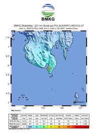 Guncangan Magnitudo 5,7 Guncang Perairan Utara Sulawesi Utara, Pusat Gempa di Kepulauan Sangihe