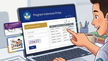 Ilustrasi Cek Status Penerima PIP. (Foto: Gemini AI)