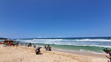 Pantai Sepanjang di Gunungkidul (Pradito Rida Pertana/detikJogja)