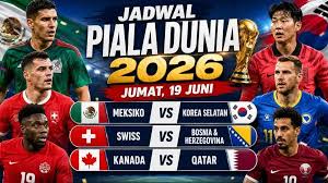 Penentuan Nasib Grup A dan B di Piala Dunia 2026: Jadwal Lengkap Matchday 2 Jumat 19 Juni